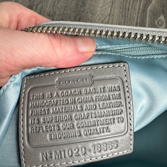 Coach Kristen Willow Leather Shoulder Bag in Gray - Picture 11 of 14